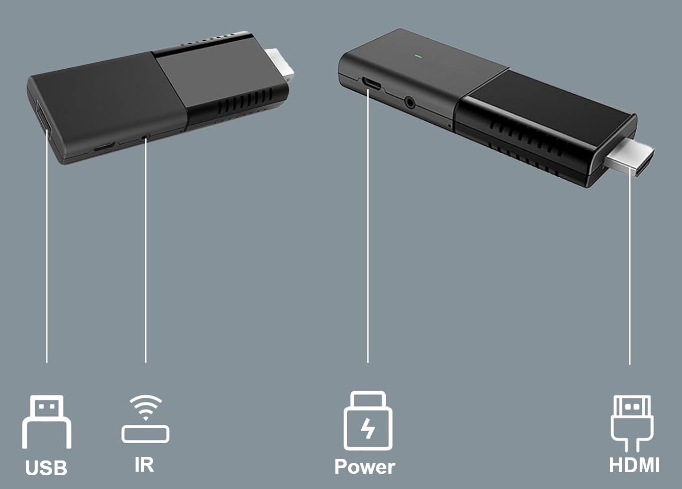 Android 4K телевізійна приставка VenBOX S02 TV Stick, 2GB+16GB, BT5.0, 2,4G / 5G Dual WiFi, Allwinner H313