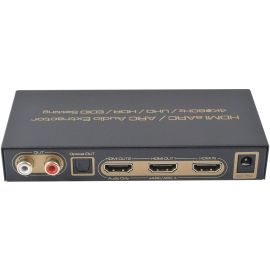 Экстрактор звука с HDMI v2.0 eARC / ARC и сплиттер 1x2 | HDCN0047M1 | ASK | VenSYS.ua