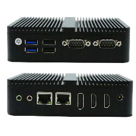 Промисловий безвентиляторний міні-ПК VenBOX M4A з Intel Celeron J6412 2xCOM 2xLAN 2xHDMI DP 4xUSB