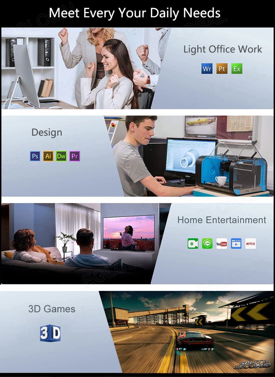 Meet Every Your Daily Needs Light Office Work Design Home Entertainment 3D Games