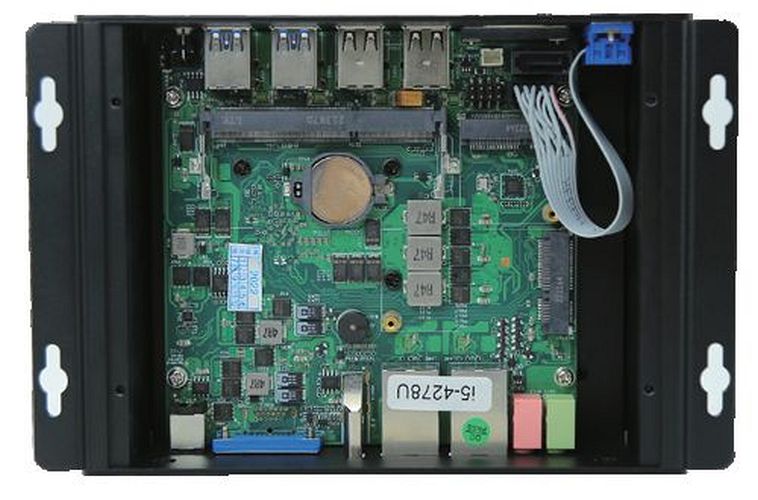 Fanless Industrial Mini Computer G12 Intel i7 DDR4, SSD, M.2, RS232, 2xRJ45, VGA, HDMI, WiFi, BT | Inside View