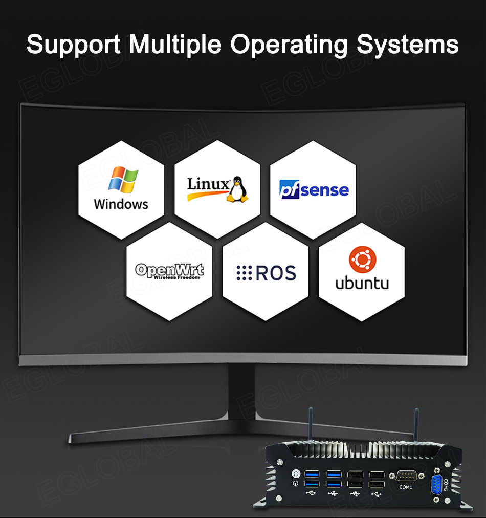 Support Multiple Operating Systems: Windows, Linux, pfsense, :::ROS, ubuntu