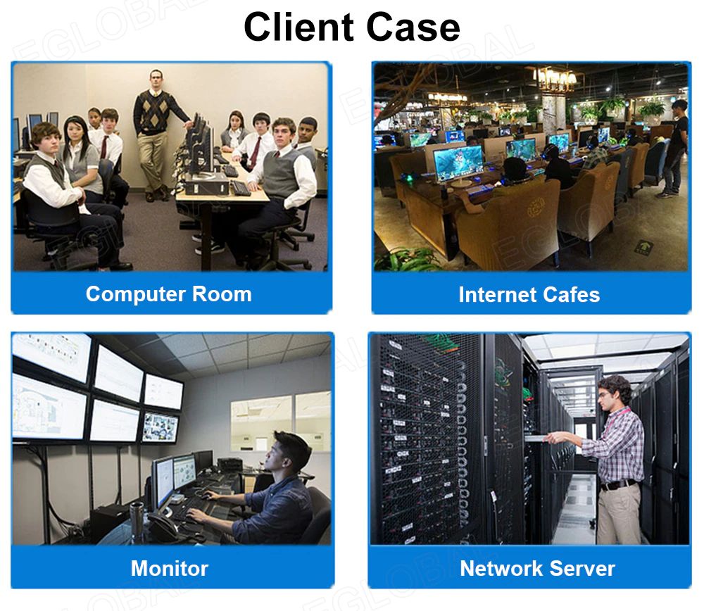 Client Case Computer Room Monitor Internet Cafes Network Server