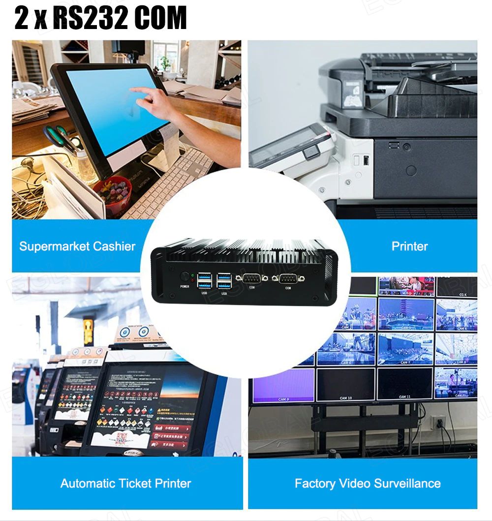 2XRS232 C0M Supermarket Cashier Printer