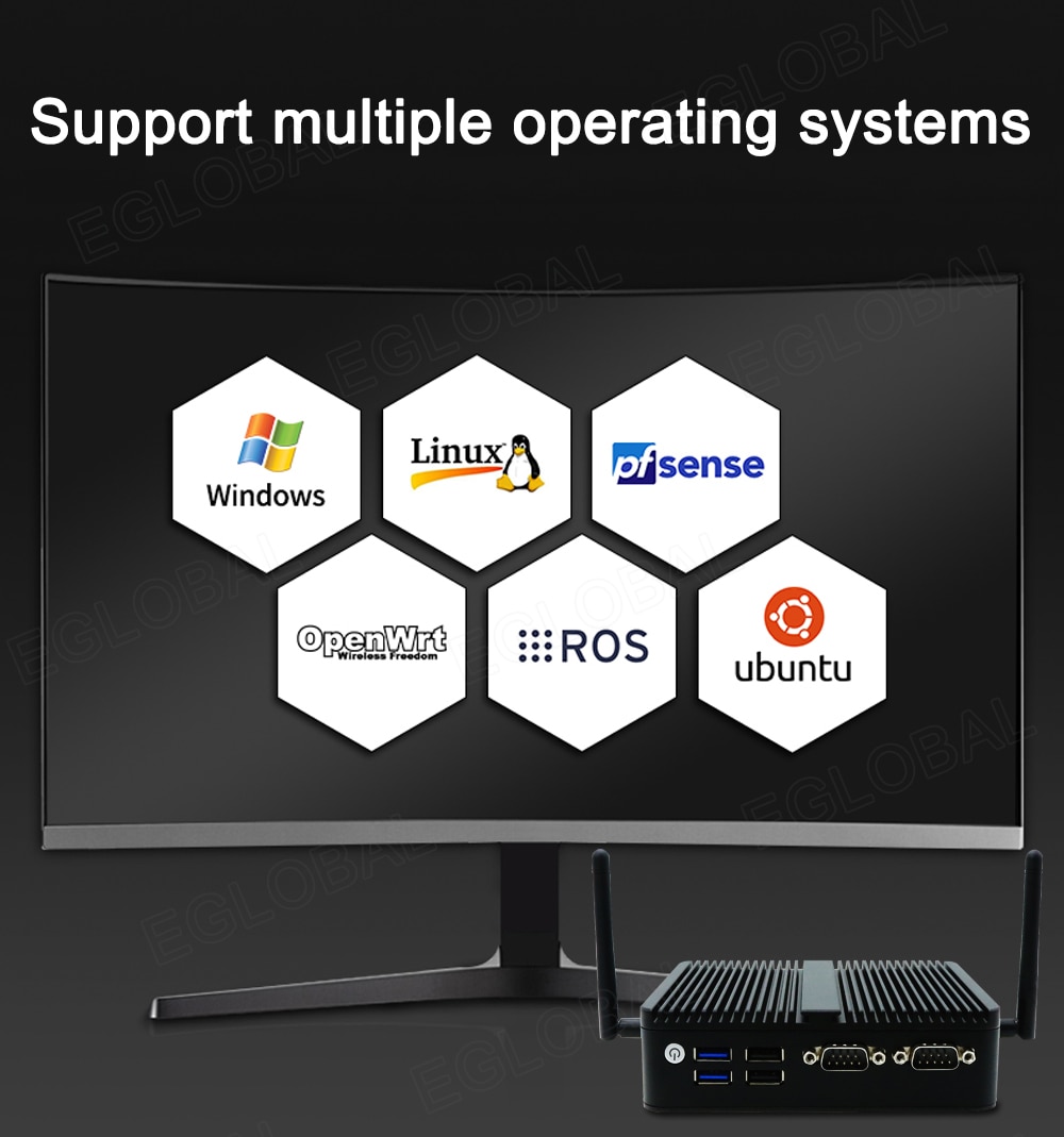 Support multiple operating systems: Windows, Linux, pfsense, ROS, ubuntu
