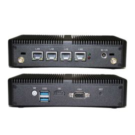Безвентиляторний промисловий ПК VenBOX M3 Intel N5095, 4*RJ45 i225-V 2,5 Гбіт/с Gigabit LAN, 2xUSB, USB3.0, VGA, 4G/3G WiFi, брандмауер, маршрутизатор, сервер pfSense