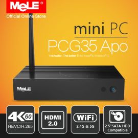 Безвентиляторний міні-ПК MeLE PCG35 APO Windows 10 4/32 ГБ Intel Apollo Lake Celeron J3455 4K HDMI VGA WiFi USB SSD | PCG35APO | MeLE | VenSYS.ua