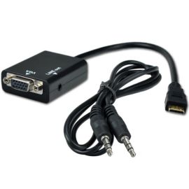 Converter cable HDMI -> VGA Full HD audio kabel 3,5mm | T-PCA-7040 | N/A | VenSYS.ua