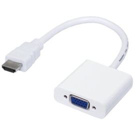 Перехідник, Конвертер HDMI До VGA Без Звуку, Білий | HDMI-010a | N/A | VenSYS.ua