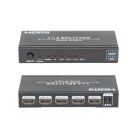 HDMI 1.4 розгалужувач 1x4 з EDID 1080P 3D | HDV-9814 | PlayVision | VenSYS.ua