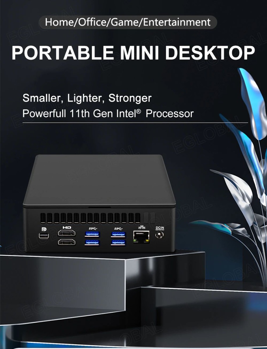 Home/Office/Game/Entertainment PORTABLE MINI DESKTOP Smaller, Lighter, Stronger Powerfull 11th Gen Intel® Processor